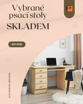 🪑 Psací stoly skladem! ✏️ ✅ ihned k dodání ✅ kvalitní zpracování ✅ praktické i stylové Zařiďte si svůj pracovní prostor...