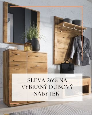 ✨ Přírodní krása dubu se slevou 26 % ✨ Poctivý olejovaný dubový nábytek, který vynikne v každém interiéru. Teplý odstín,...
